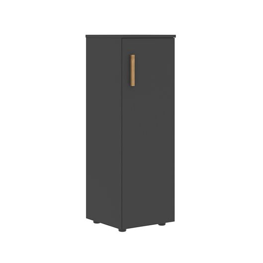 Шкаф колонка с глухой средней дверью и топом Skyland FORTA FMC 40.1(L) черный графит