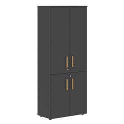 Шкаф с средними и малыми дверьми Skyland FORTA FHC 80.3(Z) черный графит