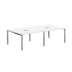 Конференц стол Skyland XTEN GLOSS XGSCT 2714.1 белый/нержавеющая сталь