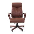 Кресло руководителя Chairman 420 WD кожа коричневый