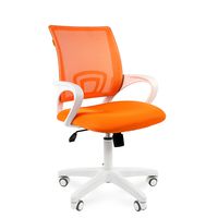 Кресло оператора Chairman 696 white сетка/ткань оранжевый