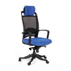 Кресло руководителя Chairman 283 сетка/ткань черный/синий