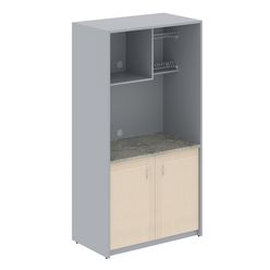 Шкаф для посуды Skyland SIMPLE PLUS SCB 120.3MT бук тиара/металлик