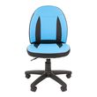 Кресло детское Chairman KIDS 122 экопремиум черный/голубой