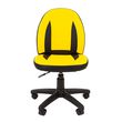Кресло детское Chairman KIDS 122 экопремиум черный/желтый
