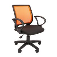 Кресло оператора Chairman 699 сетка/ткань черный/оранжевый