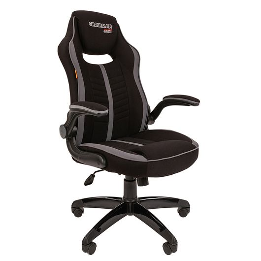 Кресло геймерское Chairman GAME 19 ткань черный/серый