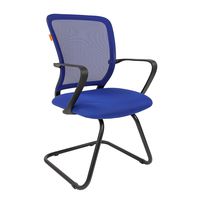 Кресло посетителя Chairman 698 V сетка/ткань синий