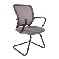 Кресло посетителя Chairman 698 V сетка/ткань серый