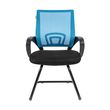 Кресло посетителя Chairman 696 V сетка/ткань голубой/черный