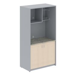 Шкаф для посуды Skyland SIMPLE PLUS SCB 120.3ML бук тиара/металлик