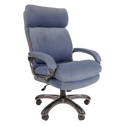 Кресло руководителя Chairman Home 505 ткань голубой