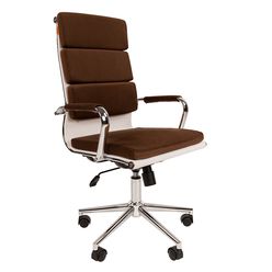 Кресло руководителя Chairman Home 750 ткань коричневый