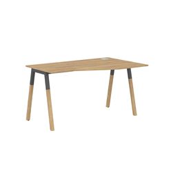 Стол компьютерный Skyland FORTA FCT 1367(R) дуб гамильтон/черный графит-бук