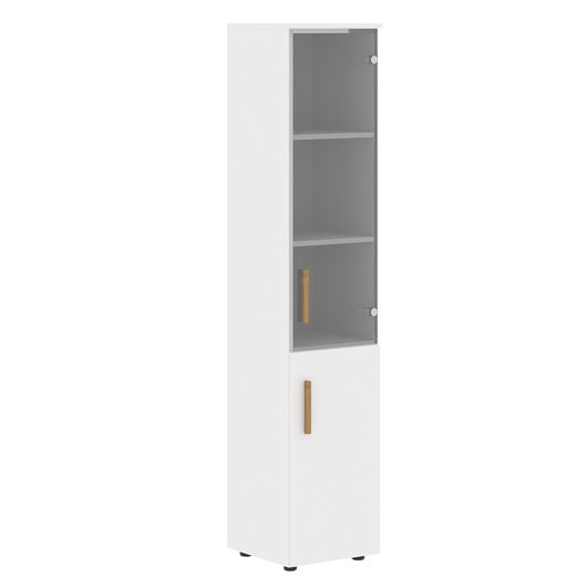 Шкаф колонка комбинированая с топом Skyland FORTA FHC 40.2(L) белый премиум