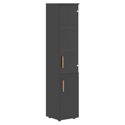 Шкаф колонка комбинированая с топом Skyland FORTA FHC 40.2(L) черный графит
