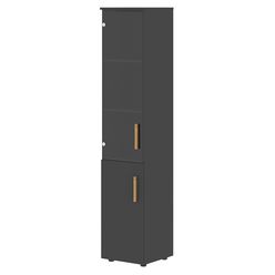 Шкаф колонка комбинированая с топом Skyland FORTA FHC 40.2(R) черный графит