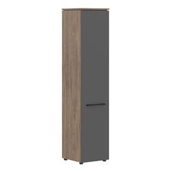 Шкаф колонка с глухой дверью Skyland MORRIS TREND MHC 42.1 антрацит/кария пальмира