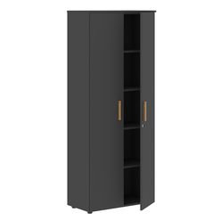 Шкаф с дверьми и топом Skyland FORTA FHC 80.1(Z) черный графит