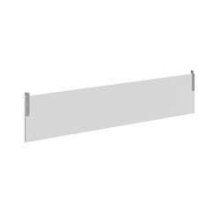 Фронтальная панель к одинарным столам Skyland XTEN GLOSS XGDST 187.1 белый/нержавеющая сталь