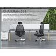 Кресло руководителя Chairman 581 сетка/ткань черный