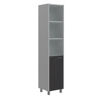 Шкаф колонна комбинированная Skyland OFFIX-NEW OHC 45.2 легно темный/металлик