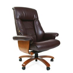 Кресло руководителя Chairman 400 кожа коричневый