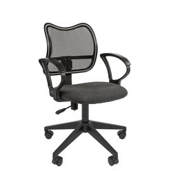 Кресло оператора Chairman 450 LT сетка/ткань черный/серый