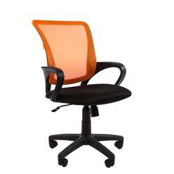 Кресло оператора Chairman 969 сетка/ткань оранжевый/черный