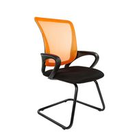 Кресло посетителя Chairman 969 V сетка/ткань оранжевый/черный