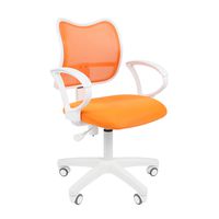 Кресло оператора Chairman 450 LT White сетка/ткань оранжевый