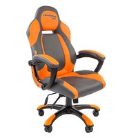 Кресло геймерское Chairman GAME 20 экопремиум серый/оранжевый