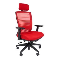 Кресло руководителя Chairman 285 сетка/ткань красный