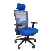 Кресло руководителя Chairman 285 сетка/ткань синий