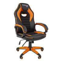 Кресло геймерское Chairman GAME 16 экопремиум черный/оранжевый
