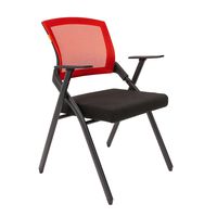 Кресло посетителя Chairman NEXX сетка/ткань красный/черный